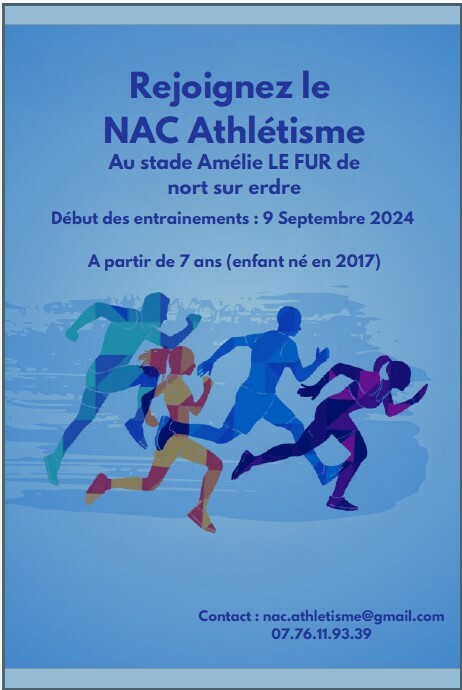 Un club d'athlétisme sur Nort Sur Erdre