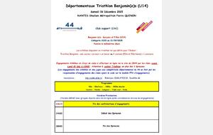 Championnat départemental de triathlon Benjamins
