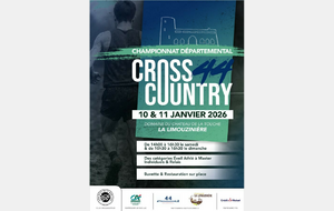 Championnat départemental de cross le 10 janvier- la Limouzinière