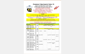 Championnat départemental Cadet et+
