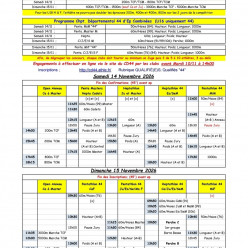 Championnat Départemental Epreuve Comb Minimes à Masters et Open Anneau
